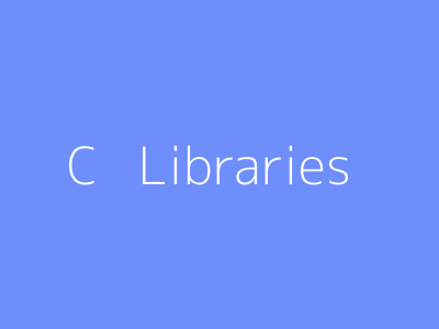 C++ Libraries